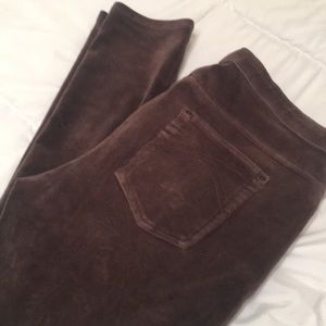Dark Brown Corduroy Jean Leggings By Hue